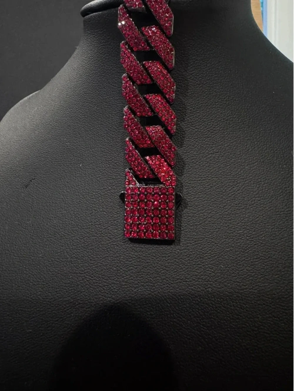 AJ 7” heavy bracelet, stainless steel, high quality big bling